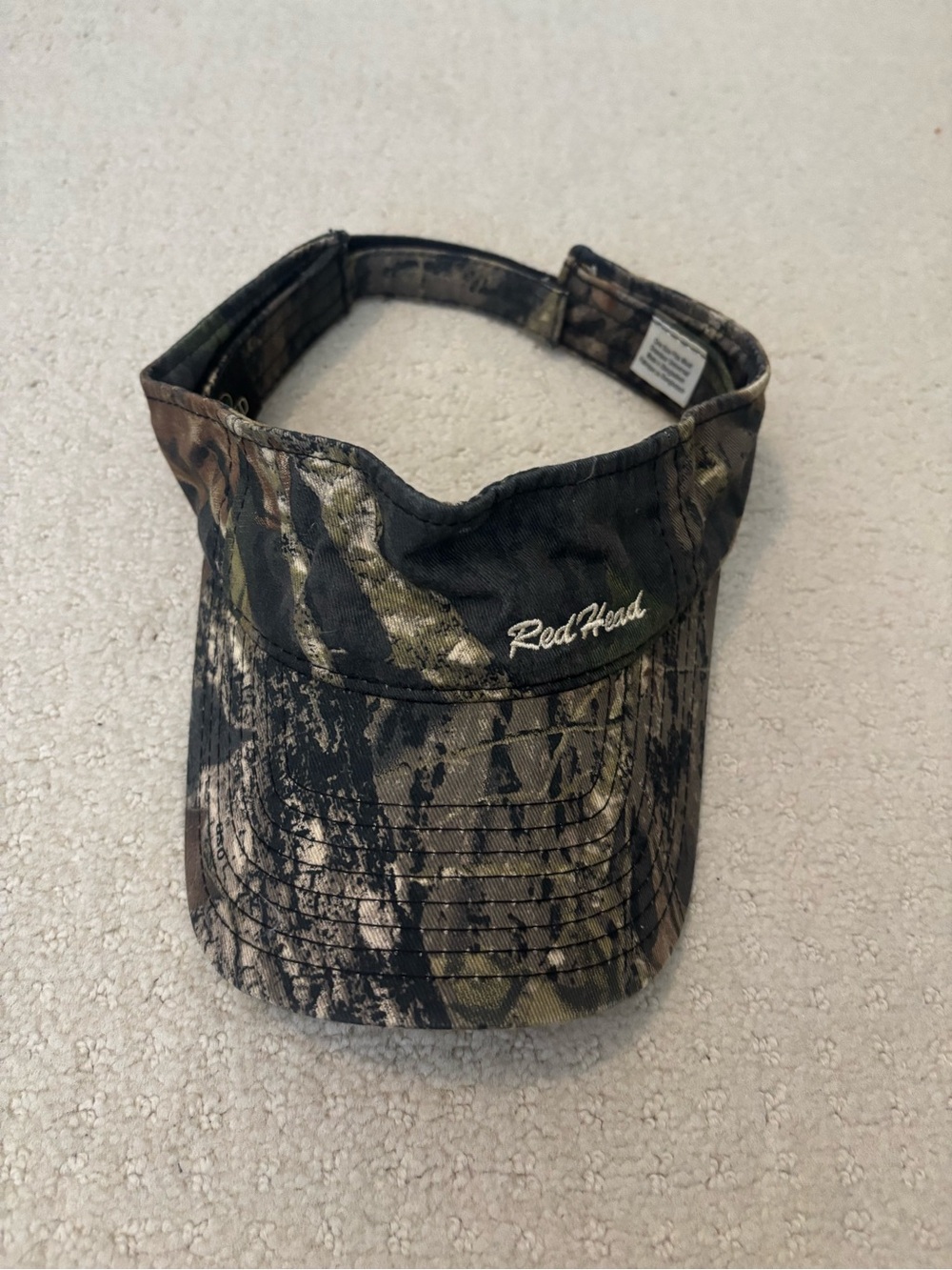 RedHead Adult Unisex Camo Visor One Size Fits Most Adjustable Velcro